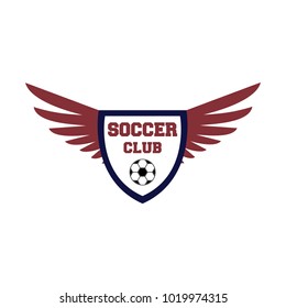 Soccer logo design illustration.