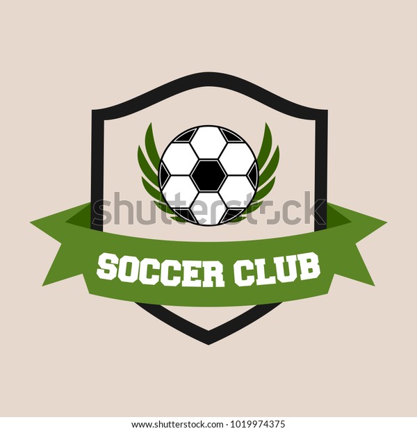 Soccer Logo Design Illustration Stock Vector Royalty Free 1019974375