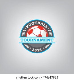 Soccer Logo Design Template l Football badge team identity l Soccer Football T-shirt graphic l Vector illustration