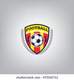 Soccer Logo Design Template l Football badge team identity l Soccer Football T-shirt graphic l Vector illustration