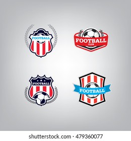 Soccer Logo Design Template set