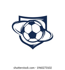 Soccer logo design vector illustration, Creative Football logo design concept template, symbols icons