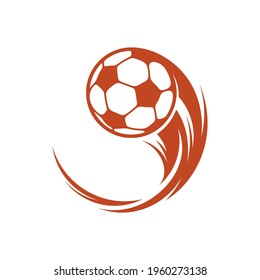 Soccer logo design vector illustration, Creative Football logo design concept template, symbols icons