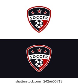 soccer logo design vector template