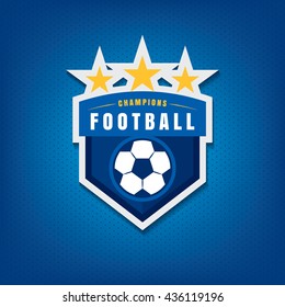 Soccer logo design,vector illustration
