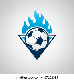 Soccer logo design,vector illustration