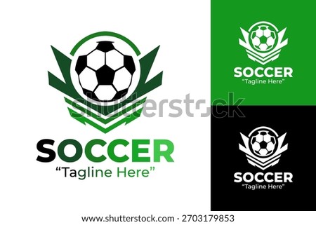 Soccer Logo Dynamic and Action-Packed Design