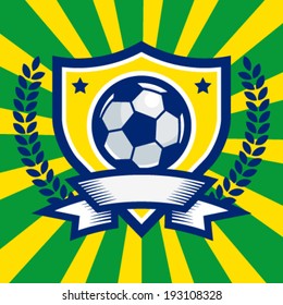 Brazil Football Logo Images Stock Photos Vectors Shutterstock