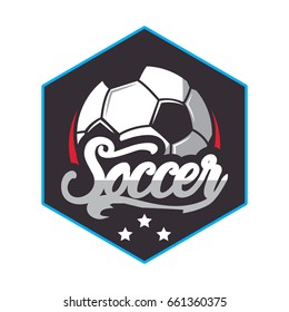 Soccer logo, Football Badge Logo template