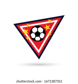 Soccer Logo or football club sign Badge. Football logo with shield background vector design