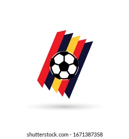 Soccer Logo or football club sign Badge. Football logo with shield background vector design