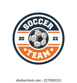 soccer Logo or football logo club sign Badge. Football logo with shield background vector design