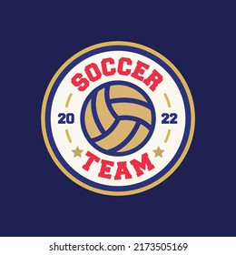 soccer Logo or football logo club sign Badge. Football logo with shield background vector design