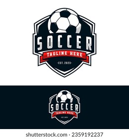 Soccer Logo or football club sign Badge. Football logo vector design illustration