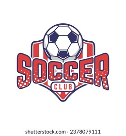 Soccer logo or football club sport sign badge. Elegant Modern Soccer Football Badge logo designs