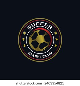 Soccer logo gradient design template sport club