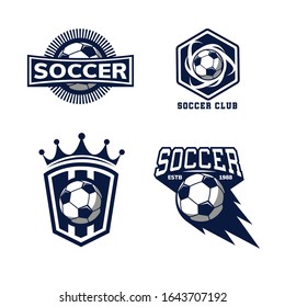 soccer logo set design for mascot