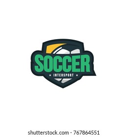 Soccer logo sport concept vector