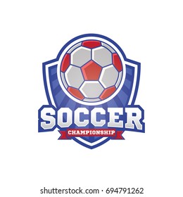 Soccer Logo American Logo Sports Stock Vector (Royalty Free) 1400879711 ...