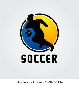 Soccer Logo Sport Template Design.