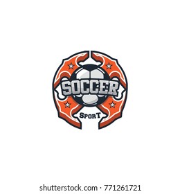Soccer logo sport vector