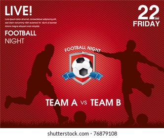 Soccer Match Announcement Poster