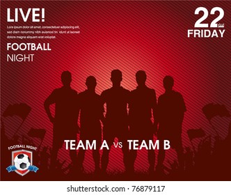 Soccer Match Announcement Poster