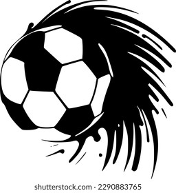 Soccer | Minimalist and Simple Silhouette - Vector illustration