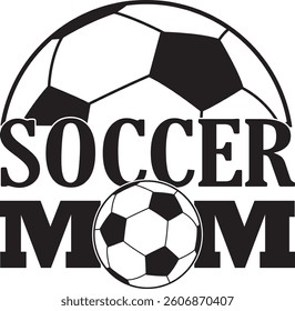 Soccer Mom, Soccer Ball, Sport Silhouette