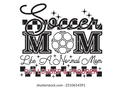 Soccer Mom EPS Retro Sport Mama T-shirt Design