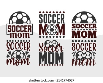 Soccer Mom Printable Vector Illustration