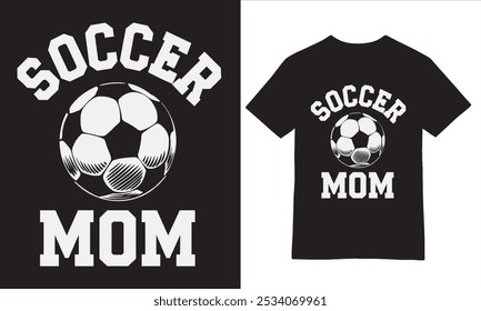 Soccer Mom Sketch Playful Graphic Tee graphic design