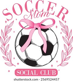 
Soccer Mom Social Club vector design