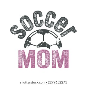 Soccer Mom in Vintage Retro style