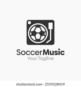 Soccer Music Logo Design Template. Good for Business, Agency, Community and Organization.