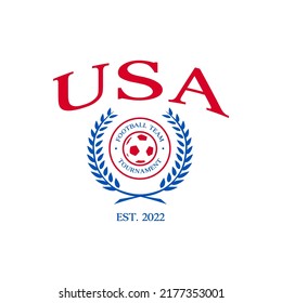 Soccer National Team Usa Print Design Stock Vector (royalty Free 