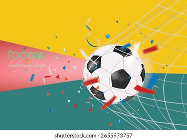soccer net color opening background