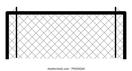Soccer net icon on a white background, Vector illustration
