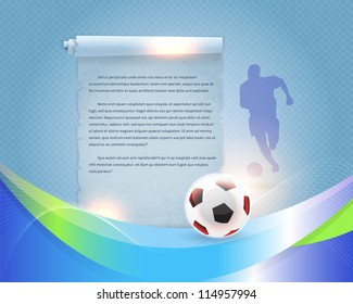 Soccer Old Paper Background