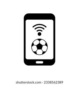 Soccer Online icon design. isolated on white background. vector illustration
