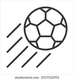 Soccer Outline Icon Vector Illustration