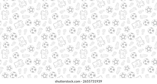 Fundo de padrão de futebol. fundo de padrão de futebol sem costura. fundo de padrão de futebol tema.