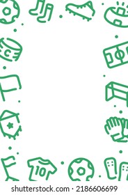 Soccer pattern background for graphic design.A-size vertical frame.