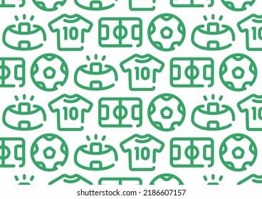Soccer pattern background for graphic design.A-size horizontal.