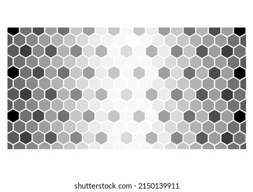 Soccer Pattern With Honeycomb And Gradient Fill From Light Gray To Dark Gray, Football Wallpaper