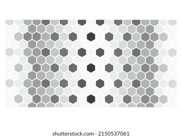 Patrón de fútbol con peine de miel y relleno degradado de gris claro a gris oscuro, fondo de pantalla de fútbol