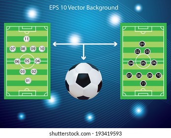 Soccer Plan board vector illustration