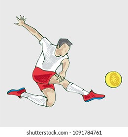 Soccer player athlete