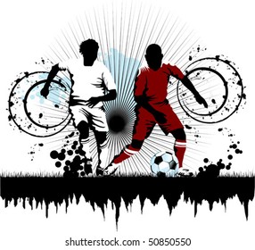 soccer player attack gate of the opponent;