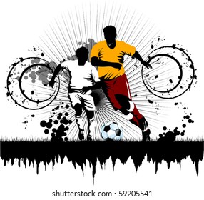 soccer player attack gate of the opponent;